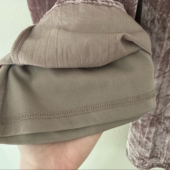 *Damaged* Anthropologie Tina Jo Josephine Mauve Velvet Tapered Trousers - Picture 8 of 10